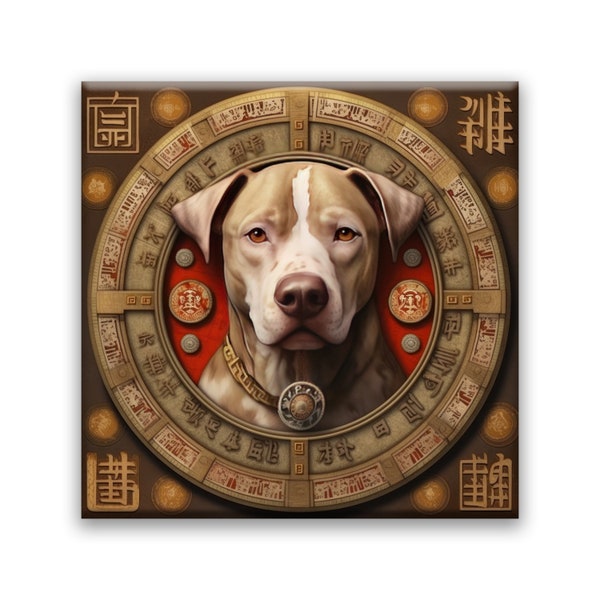 Chien en Bronze, chien, astrologie chinoise, art du zodiaque, art mural, déco salon, chambre, bureau, astrologie chinoise, cadeau, caractère