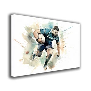 Fierce Race | Oval Ball | Competition Art | Rugby for Decor | Rugby in Color | Team Sports | Rugby Wall Art