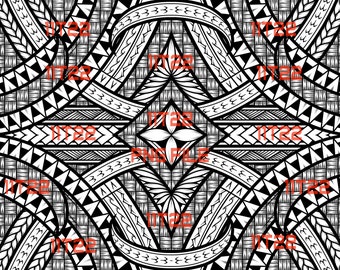 Polynesian Tribal Circle SVG PNG | Hibiscus Flower Frame | Digital File ...