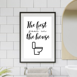 Bathroom Funny 4 Print Set, Bathroom Wall Decor, Funny Digital Wall Art, Funny Bathroom Signs, Funny Bathroom Sign, Toilet Art, Funny Gift
