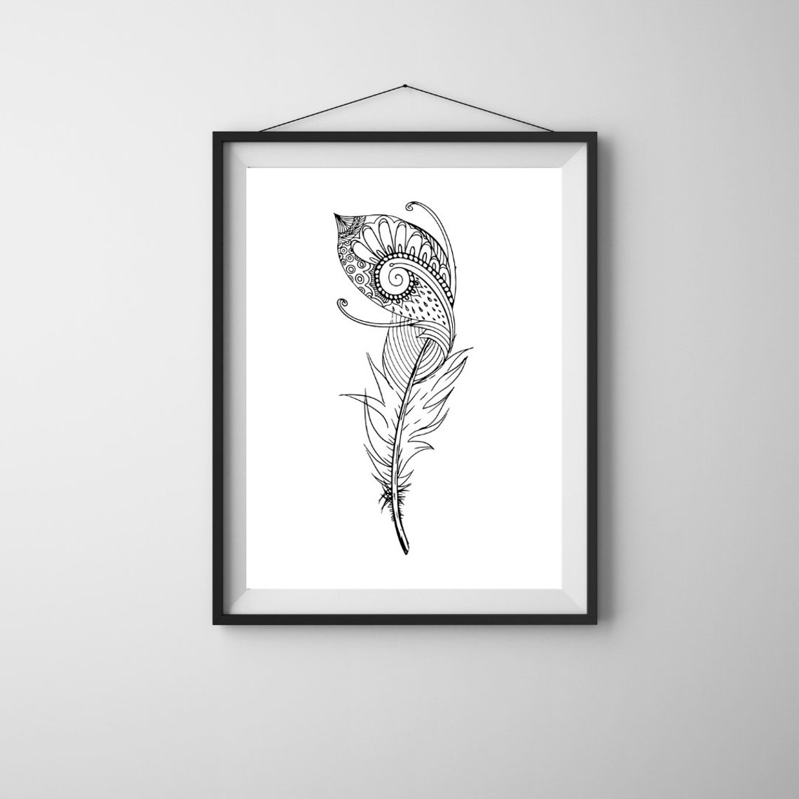 Feathers Wall Art, Classy Living Room, Prints With Feathers, Minimalist