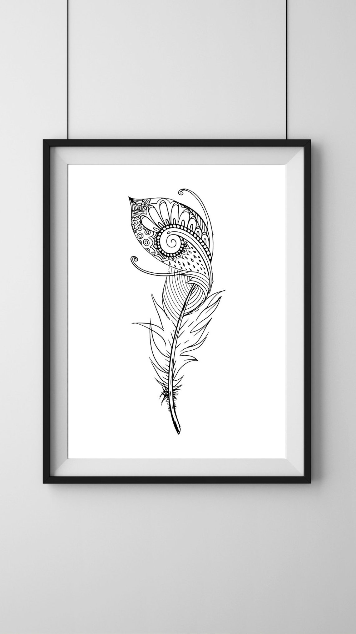 Feathers Wall Art, Classy Living Room, Prints With Feathers, Minimalist