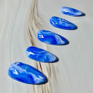 Blue Marble Press Ons