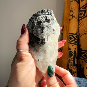 Black Tourmaline in Quartz