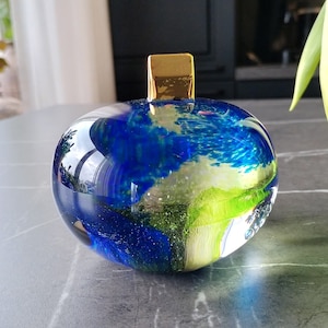 Kosta Boda Bertil Vallien &#39;Home&#39; glass sculpture Sweden, Artist Collection - Kosta Boda collection Earth