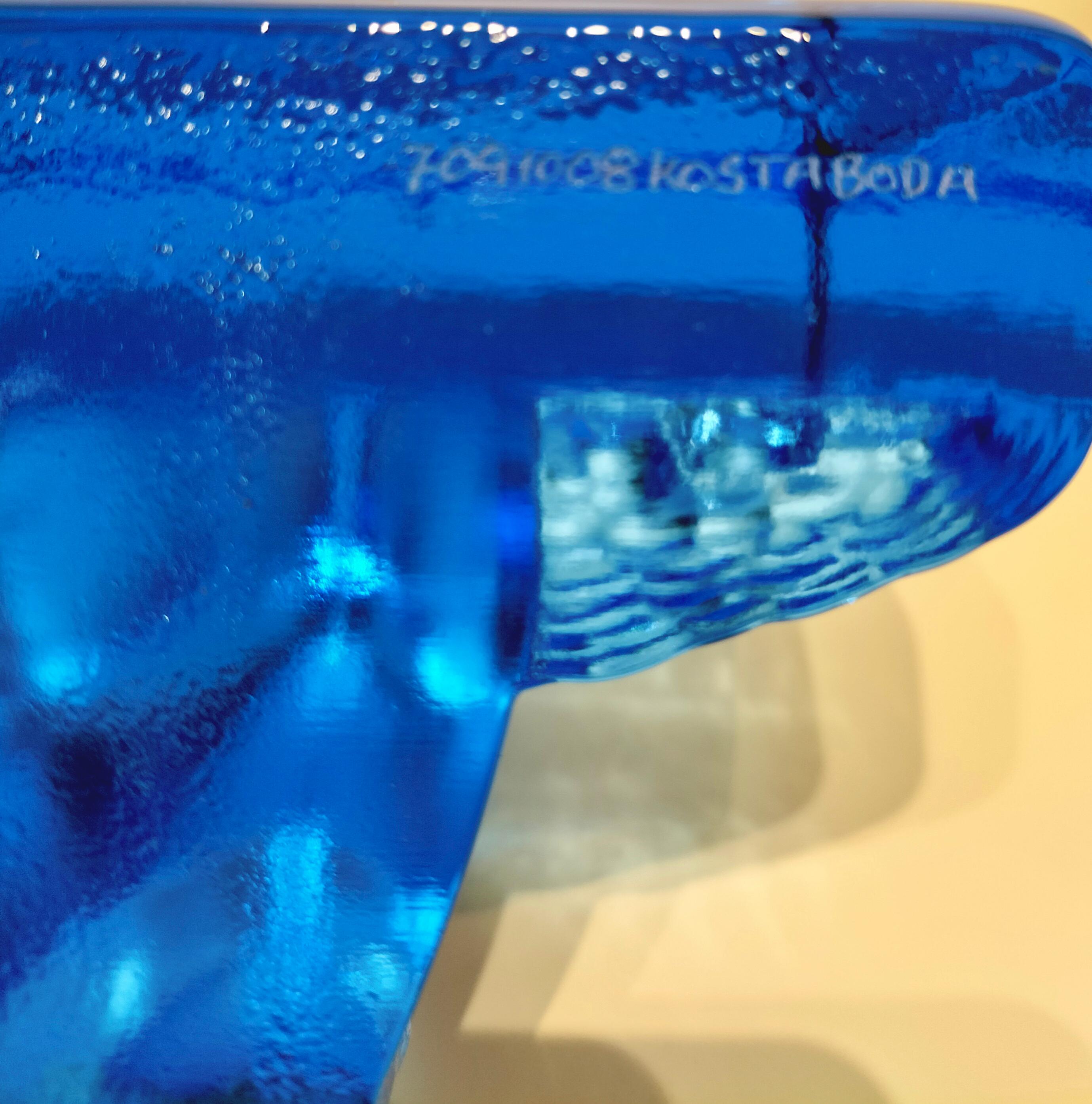 Kosta Boda オブジェ　Four Elements Kosta Boda 'blues - Four Elements' by Bertil Vallien Art Glass