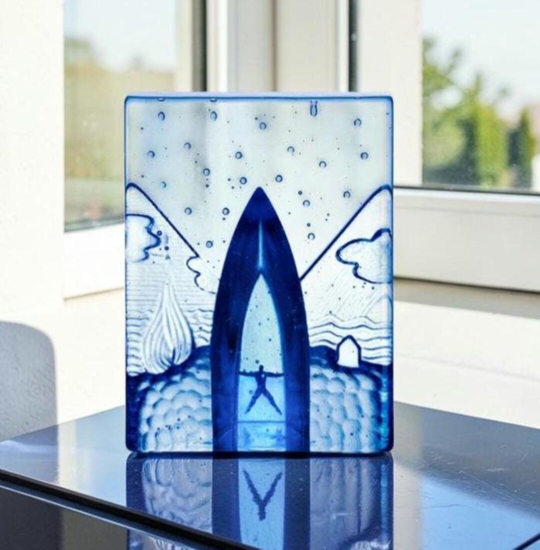 Kosta Boda オブジェ　Four Elements Kosta Boda 'blues - Four Elements' by Bertil Vallien Art Glass
