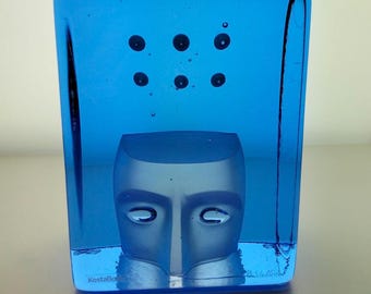 Kosta Boda 'Azur Think'-escultura de Bertil Vallien, artglass Suecia - Diseño escandinavo