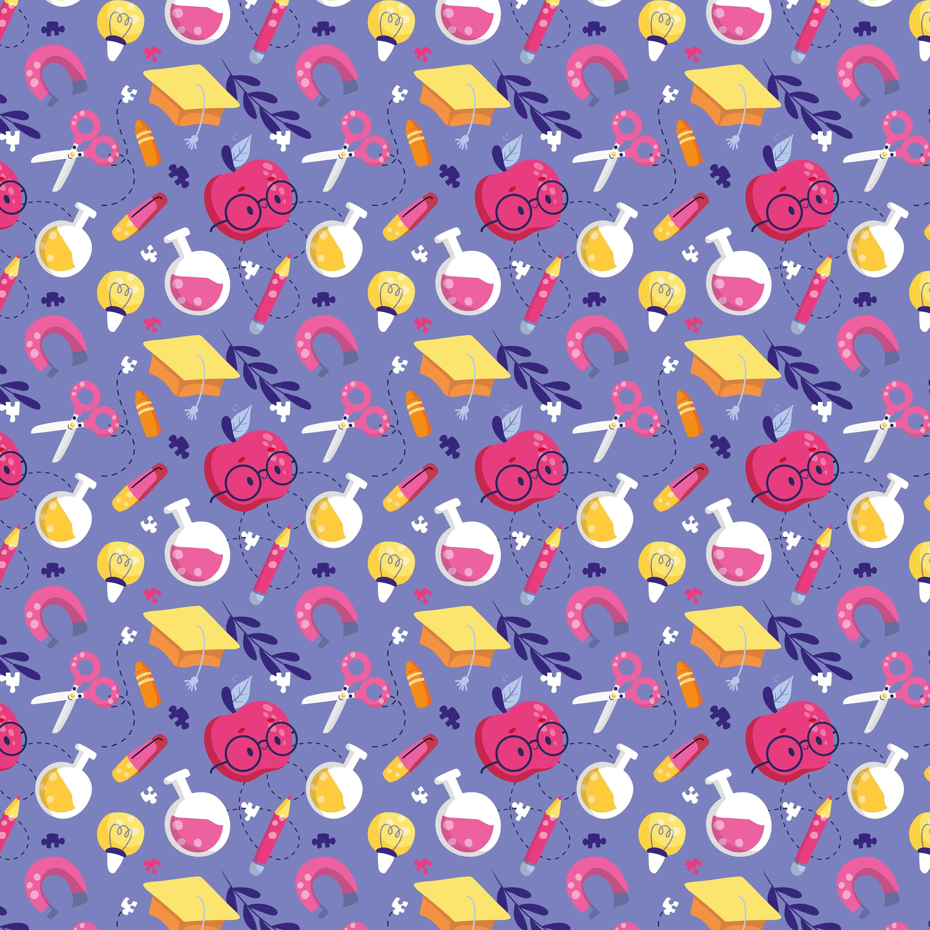 For Kids School Pattern , School Education Digital Papers Seamless ...