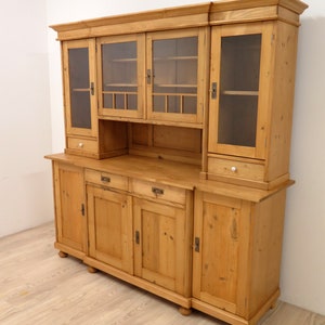 traumhaftes Jugendstil Buffet von 1900 Jhd. Weichholz Küchenbuffet afbeelding 3