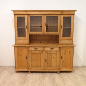 traumhaftes Jugendstil Buffet von 1900 Jhd. Weichholz Küchenbuffet afbeelding 2