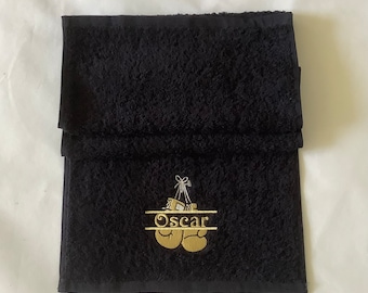 Personalised Boxing Glove Design Gym Towel