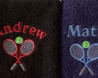 Personalised Tennis Design Gym Towel