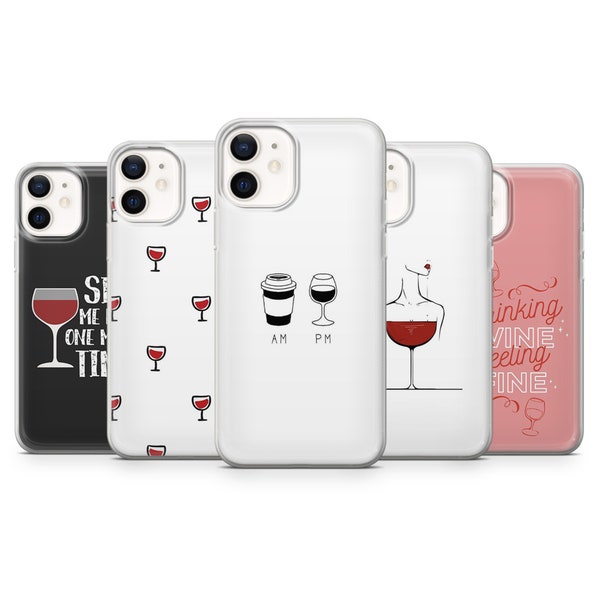 Red Wine Handyhülle iPhone 15 14 13 12 Pro 11 XR 8 7, Samsung S23 S22 A73 A53 A13 A14 S21 Fe S20, Pixel 8 7 6A