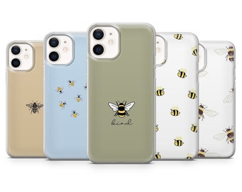Honey Bee Handyhülle Bienen Handyhülle für iPhone 15 14 13 12 Pro 11 XR 8 7, Samsung S23 S22 A73 A53 A13 A14 S21 Fe S20, Pixel 8 7 6A