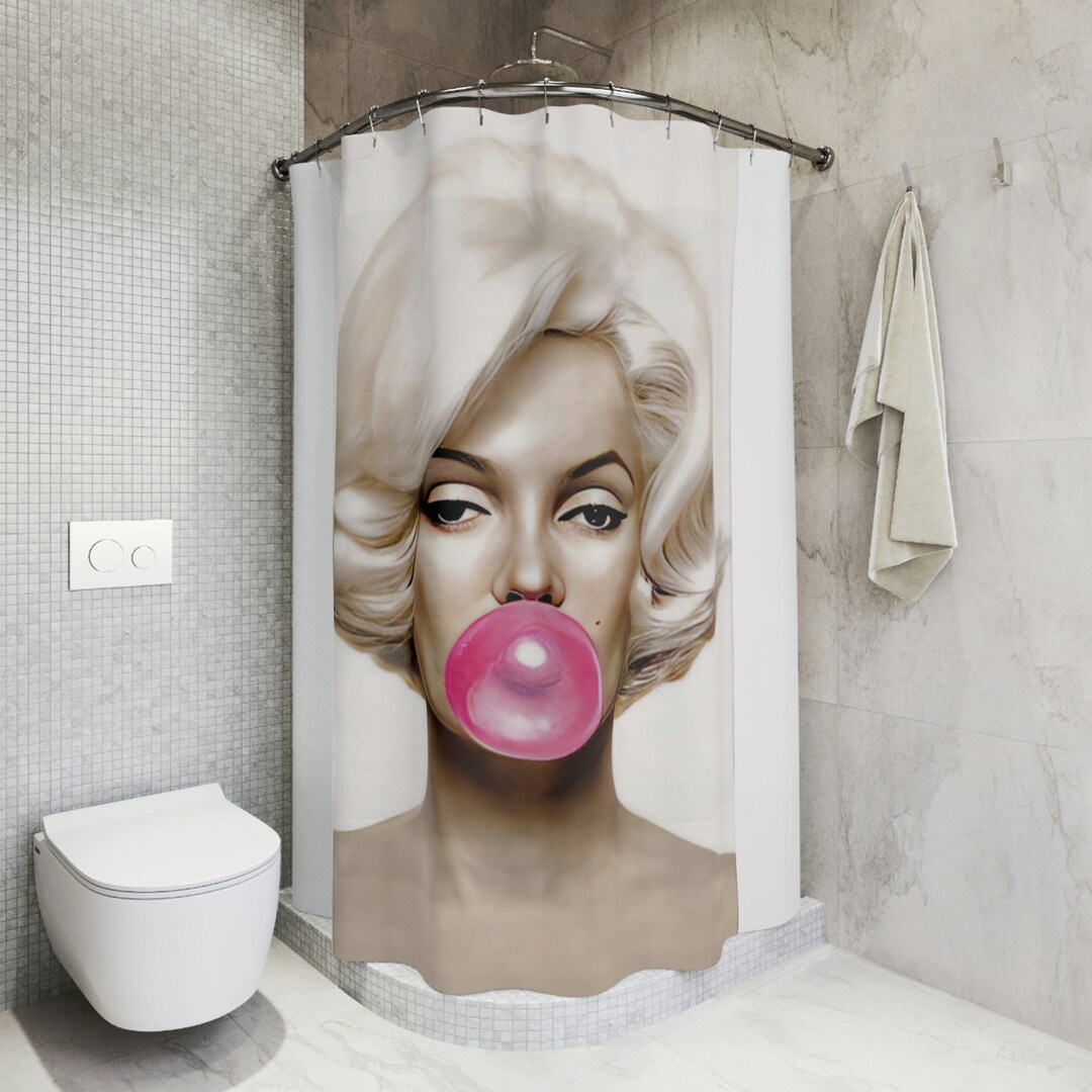 Marilyn Monroe Polyester Shower Curtain Etsy