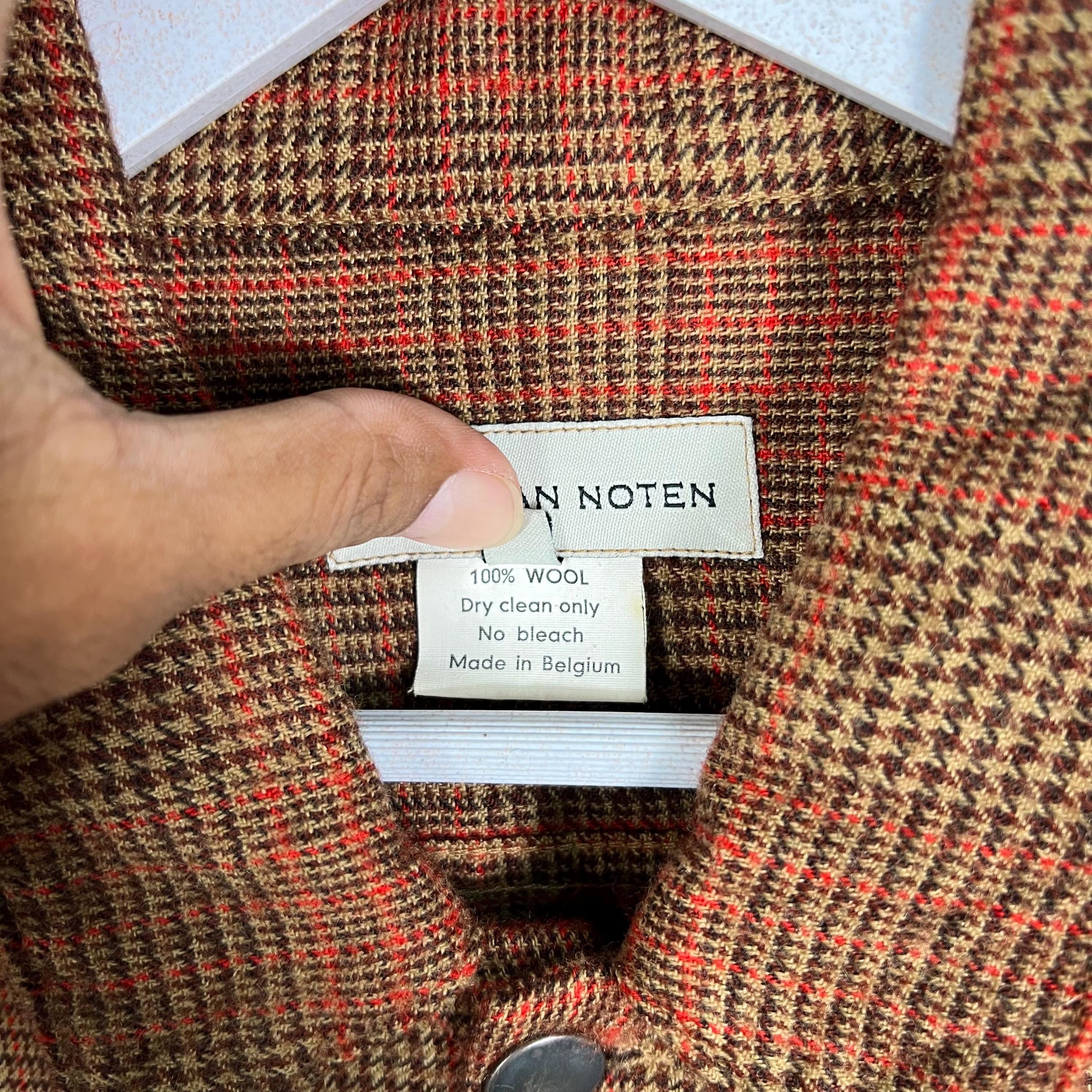 ジャケット・アウター DRIES VAN NOTEN jacket check DRIES VAN NOTEN Check Print Light Weight Deconstructed
