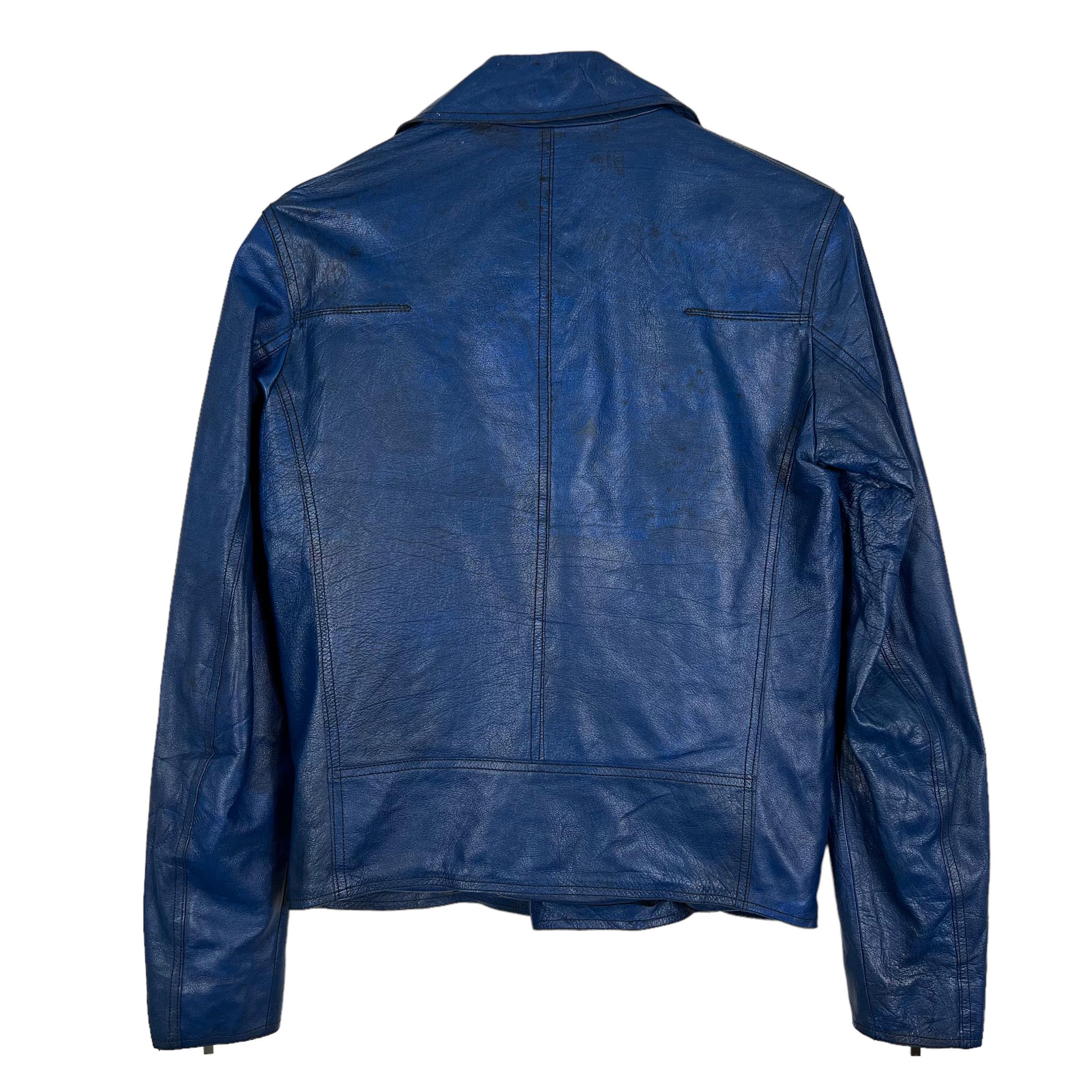 Dior Homme Double Colar Leather Jacket Made in France Size 44 - Etsy