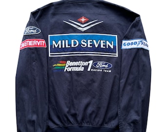 Vintage 90s Benetton Formula 1 Racing Team Sweatshirt Large