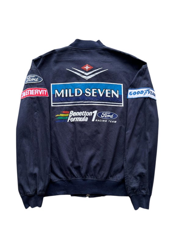 Vintage Benetton Formula 1 Racing Bomber Jacket - Made in Italy  