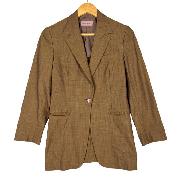 Romeo Gigli, Vintage 90s Romeo Gigli Lazer blazer jacket Single button