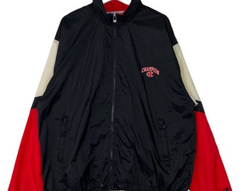 Vintage Champion Product Light Jacket Windbreaker Big Logo
