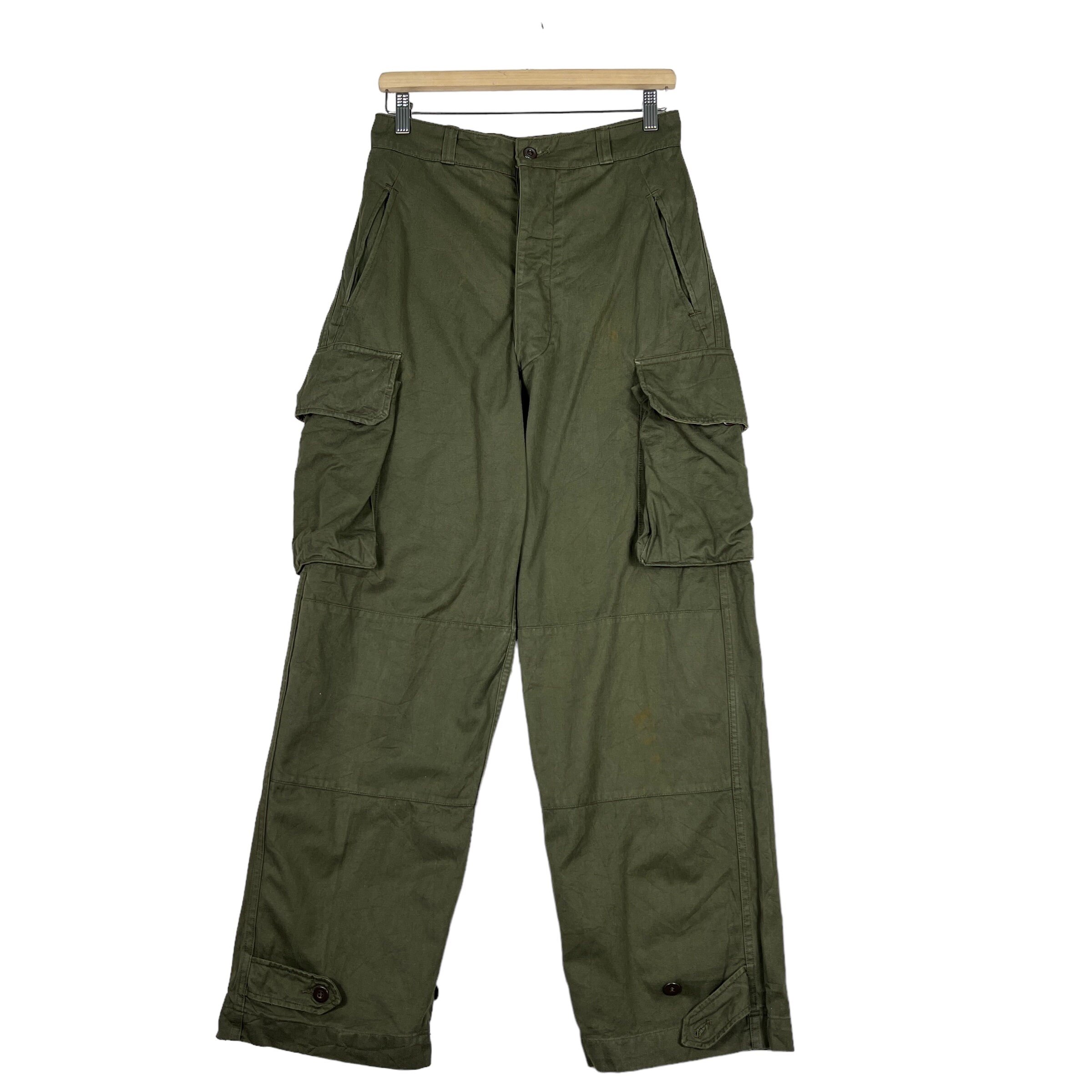 60s Vintage French Army M-47 HBT Cargo Pants - Size 30 - Etsy