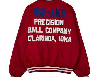 Vintage Swingster NSK-AKS Bomber Jacket | Clarinda Iowa, Size XL