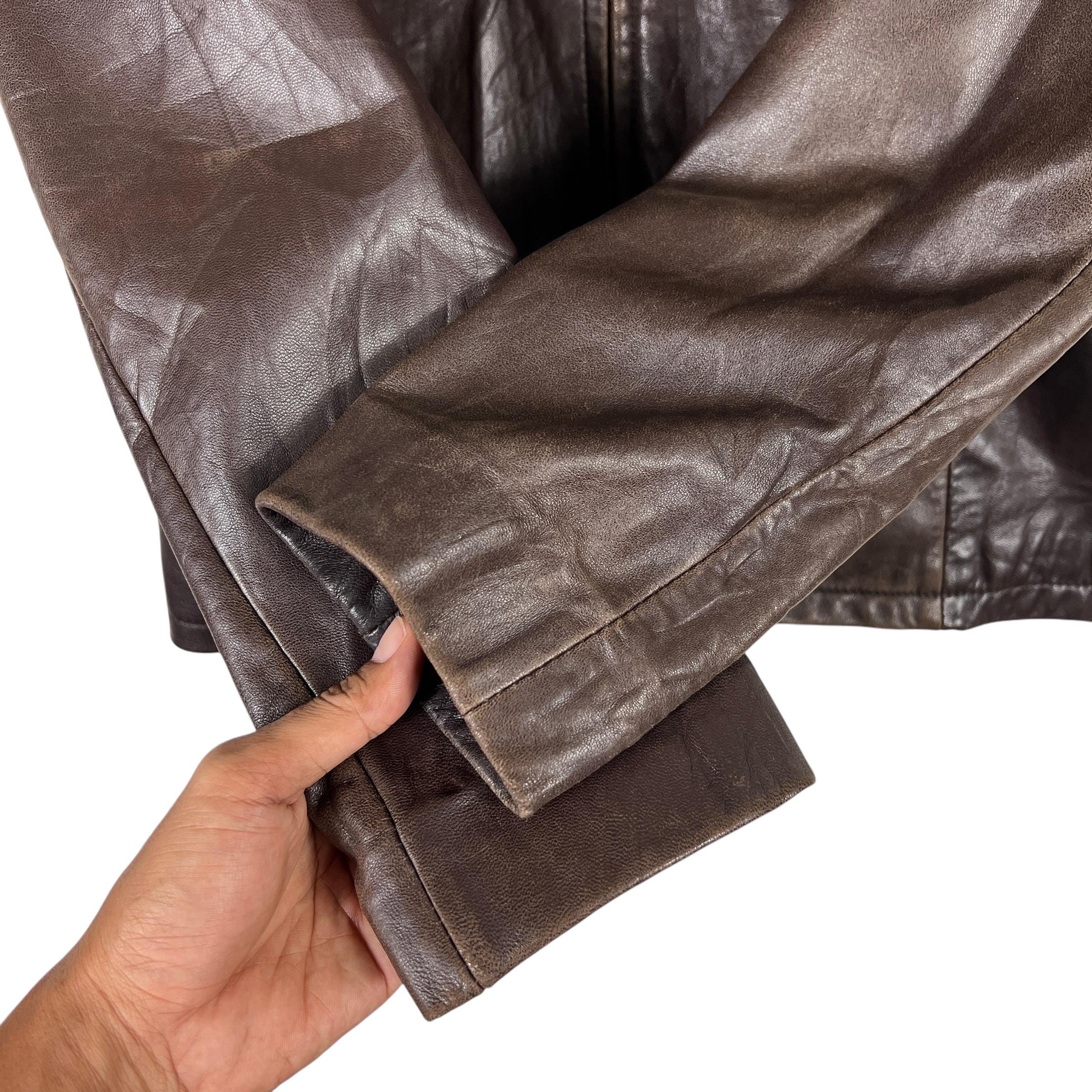 Vintage Banana Republic Leather Blouson Jacket Size M - Etsy