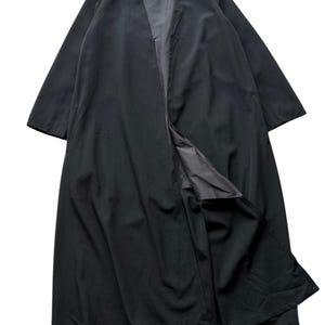 Rare Y&#39;s Yohji Yamamoto Laine Wool Button less Coat  made in japan size M