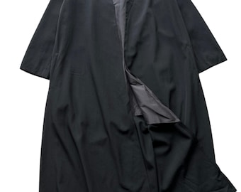 Rare Y's Yohji Yamamoto Laine Wool Button less Coat  made in japan size M