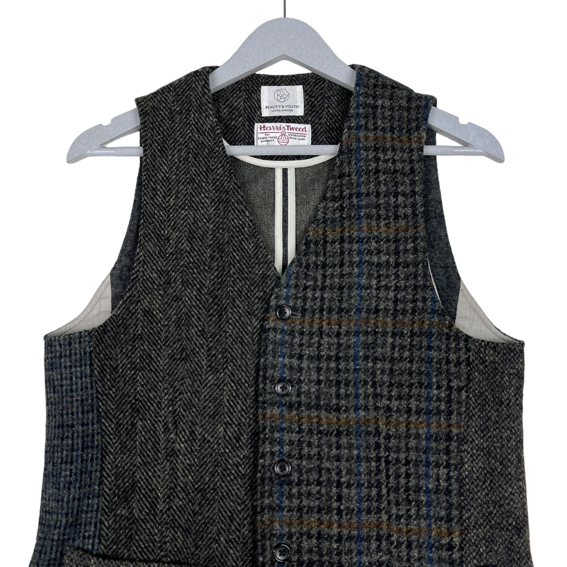 Harris Tweed X Beauty Youth United Arrows Wool Vest - Etsy