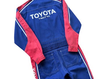 Pick* vintage Toyota Corolla Tecno racingmekanikeroverall - Storlek LL