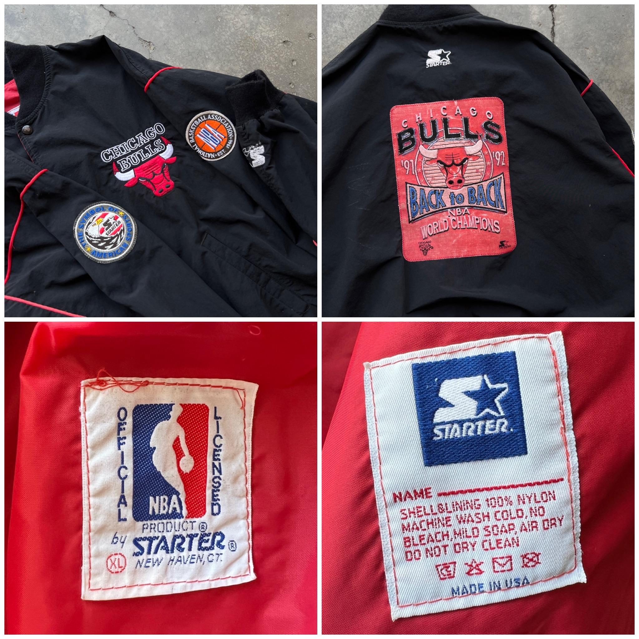 Vintage Chicago Bulls Starter Bomber Jacket: 1991-92 NBA Champions