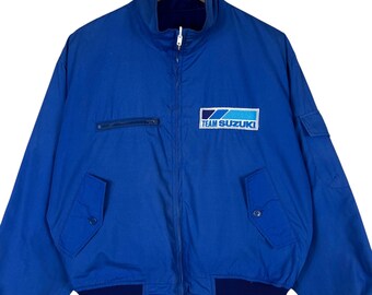 Vintage Suzuki Racing Team Reversible Bomber Jacket Made in Japan
