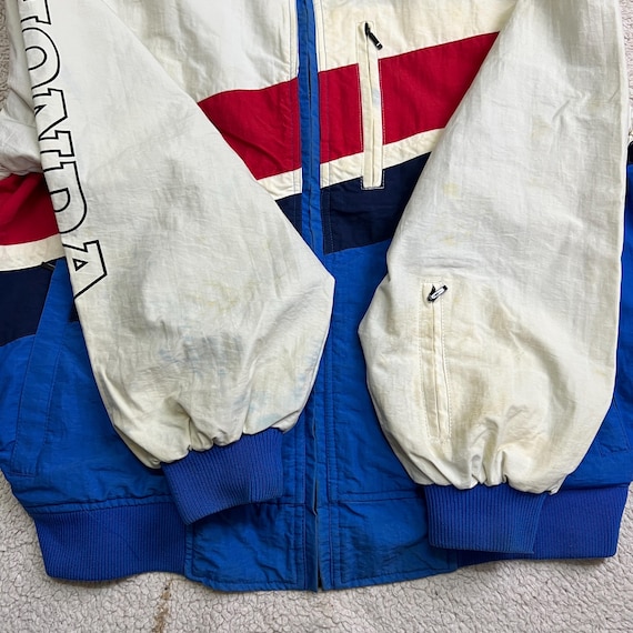 80s Vintage Honda Racing Team Reversible Bomber Jacket Size L Made