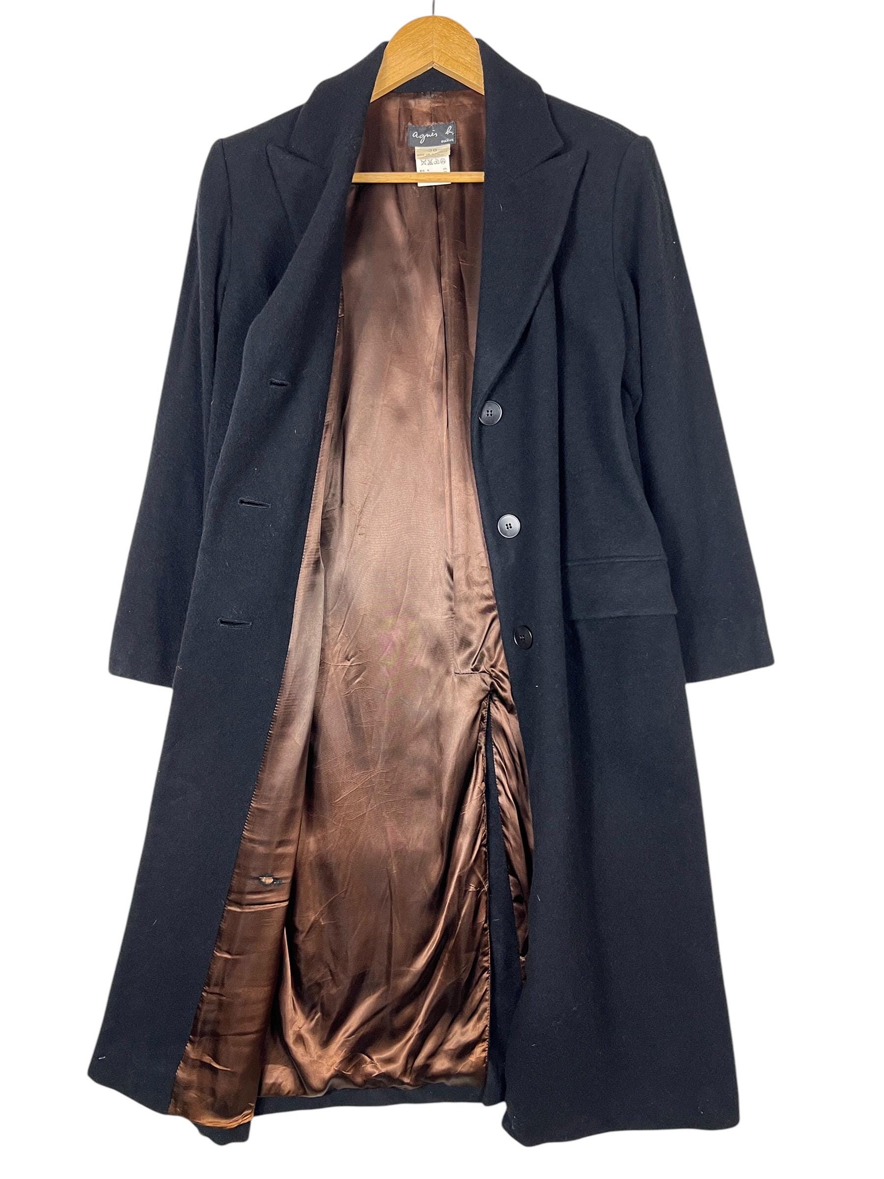 Vintage Agnes B Wool Overcoat Agnes B Coat Made in Slovakia