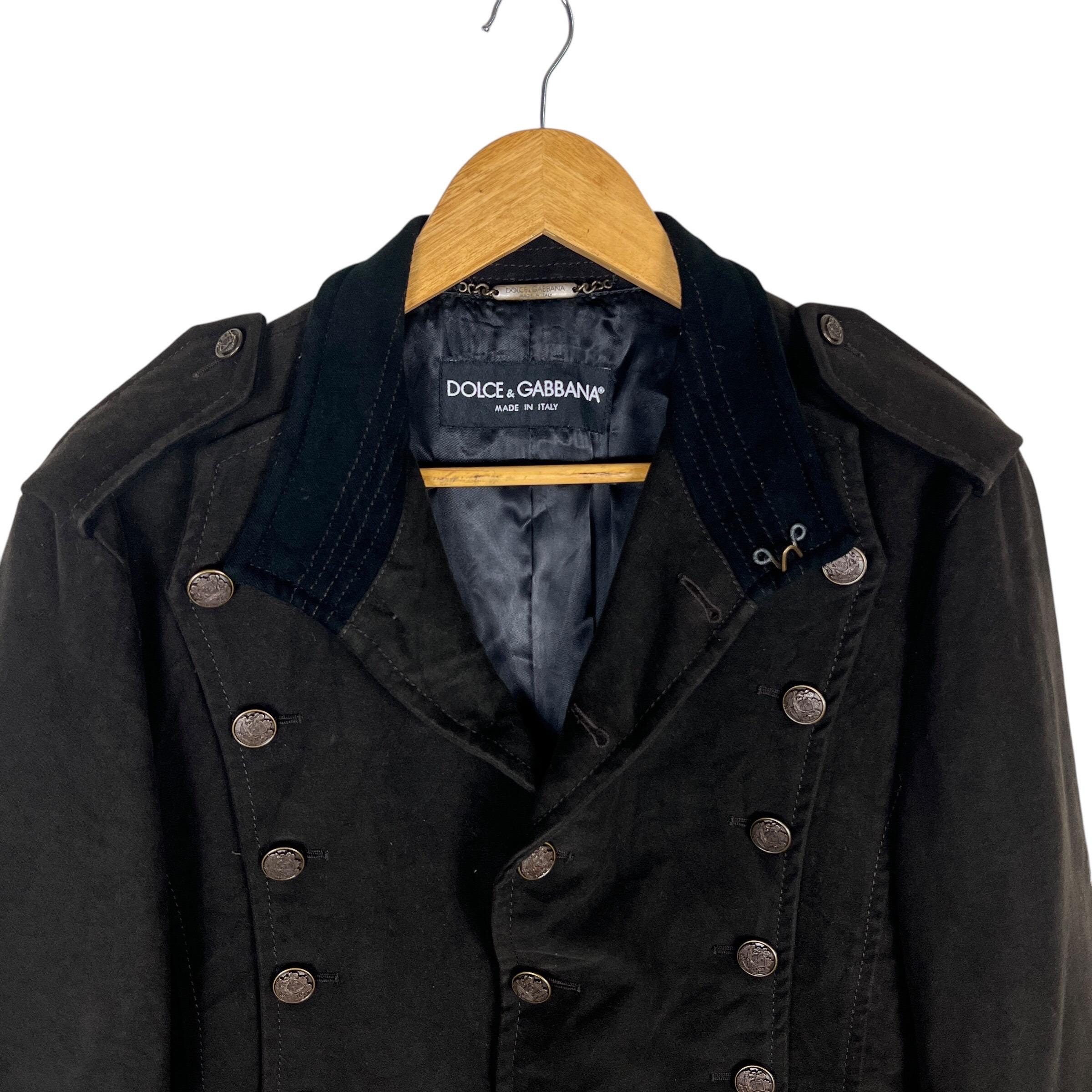 DOLCE&GABBANA 90s モールスキン ミリタリージャケット 46 DOLCE&GABBANA 90s モールスキン ミリタリージャケット 46