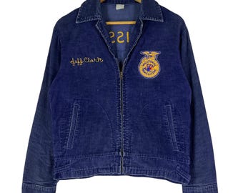 60s Vintage FFA Vacational Agriculture Corduroy Jacket - Size 38