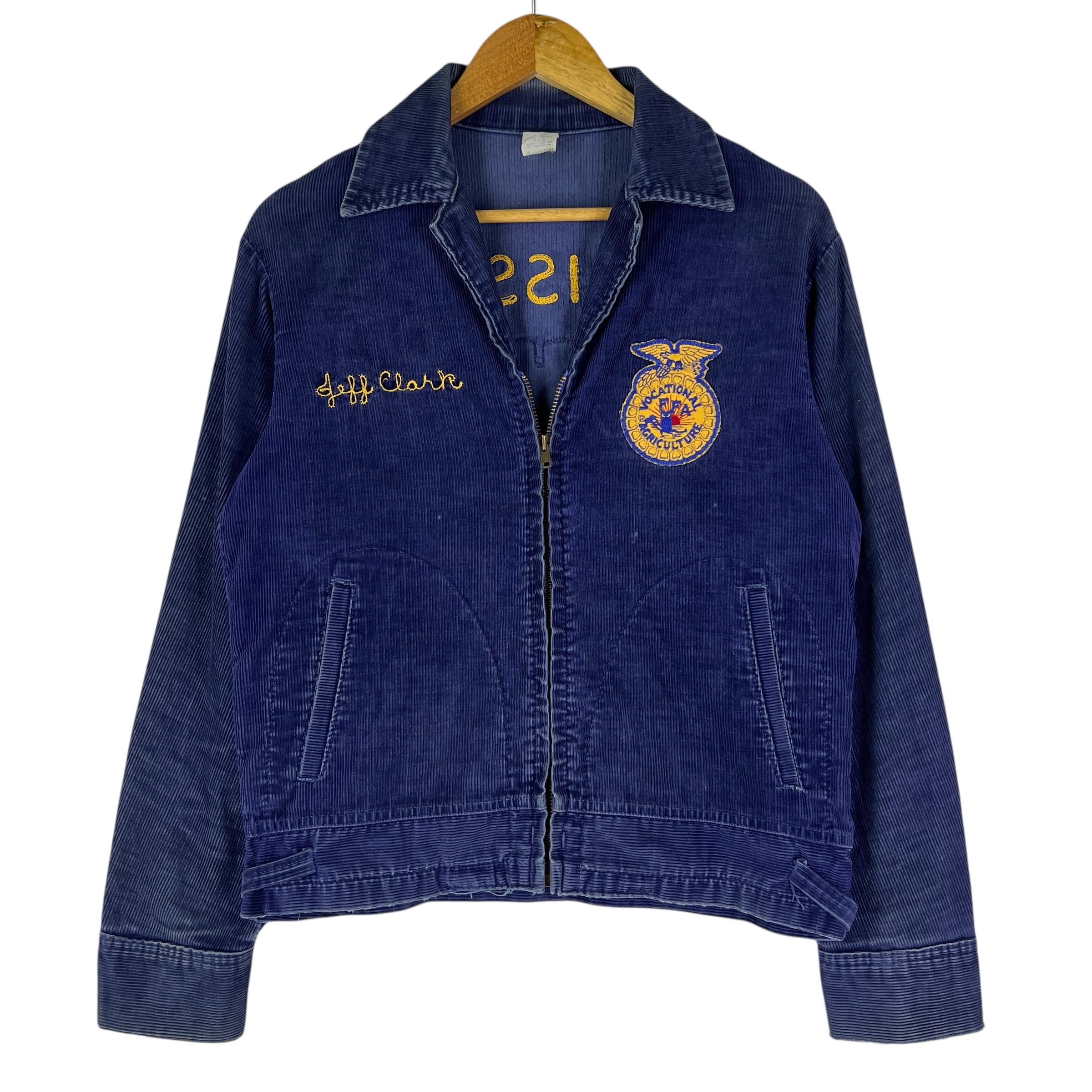 60s Vintage FFA Vacational Agriculture Corduroy Jacket - Size 38