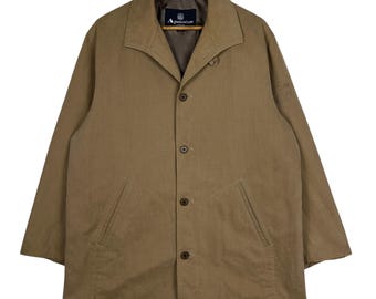 Vintage 90s Aquascutum Light Down Jacket Made in Japan Scovill