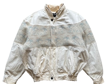 Vintage 1987 Boneville Wool Bomber Jacket: Mossimo Osti C.P.