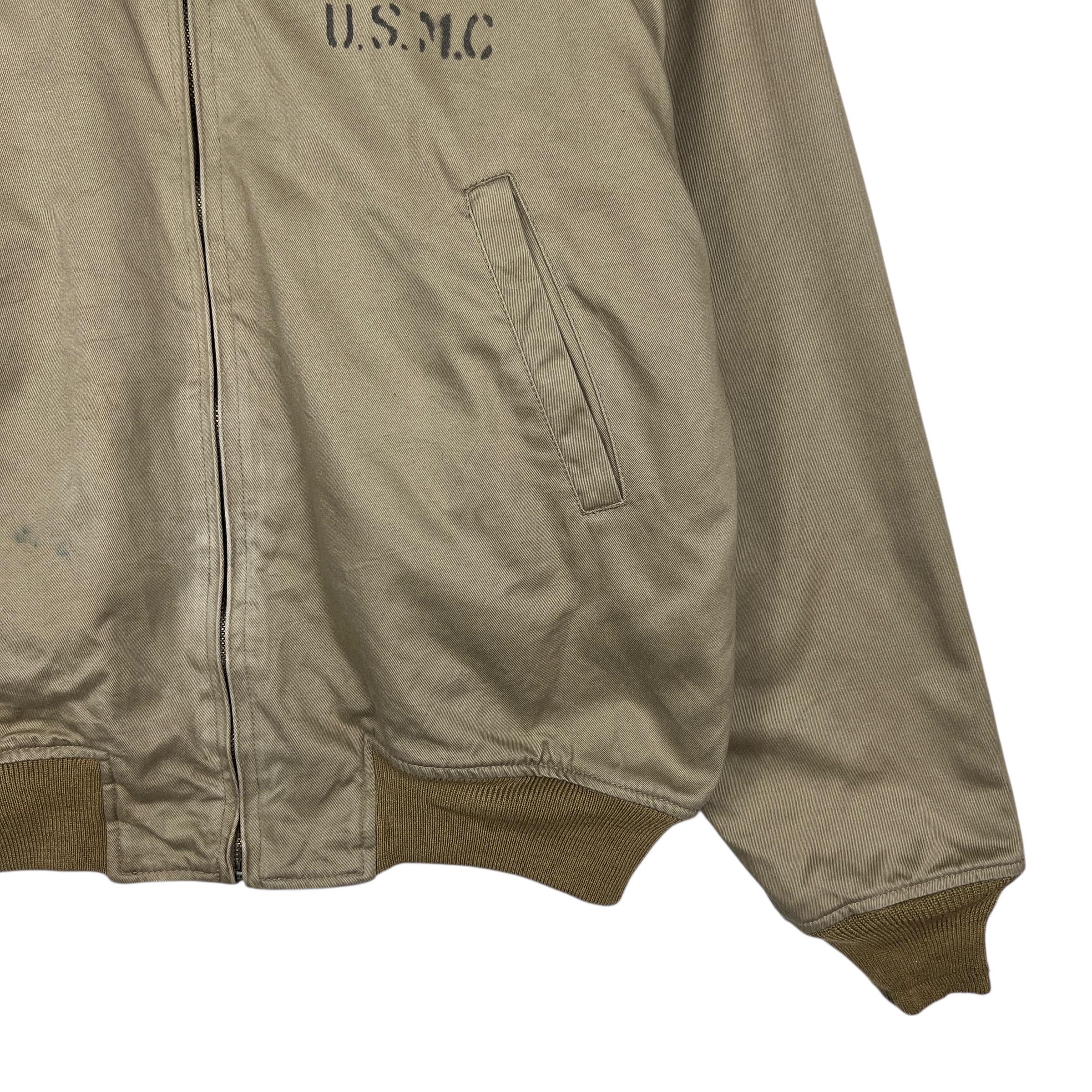 Houston Tanker Comanders Bomber Jacket . Usmc Us Marine Camp 