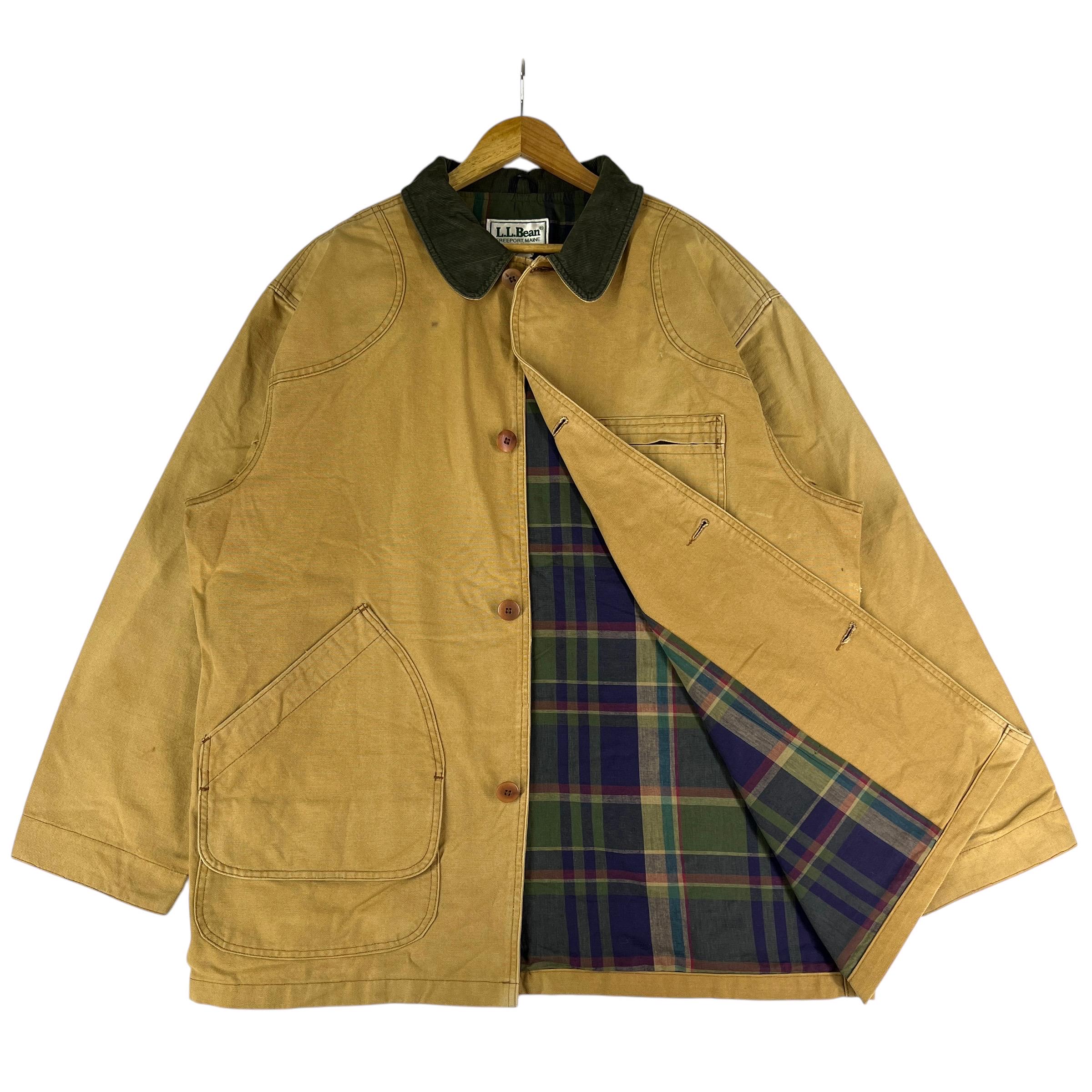 Vintage 80s 90s LL Bean Safari Hunting Chore Jacket Made in