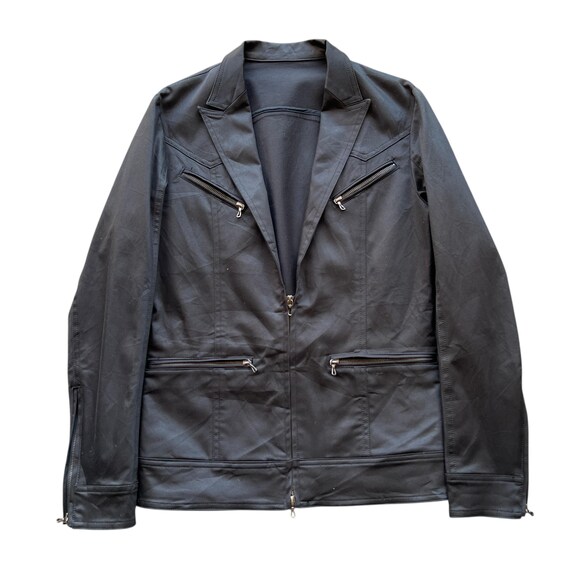 Pick" Japanese Avant Garde ' Shellac ' Multi Zipp… - image 1