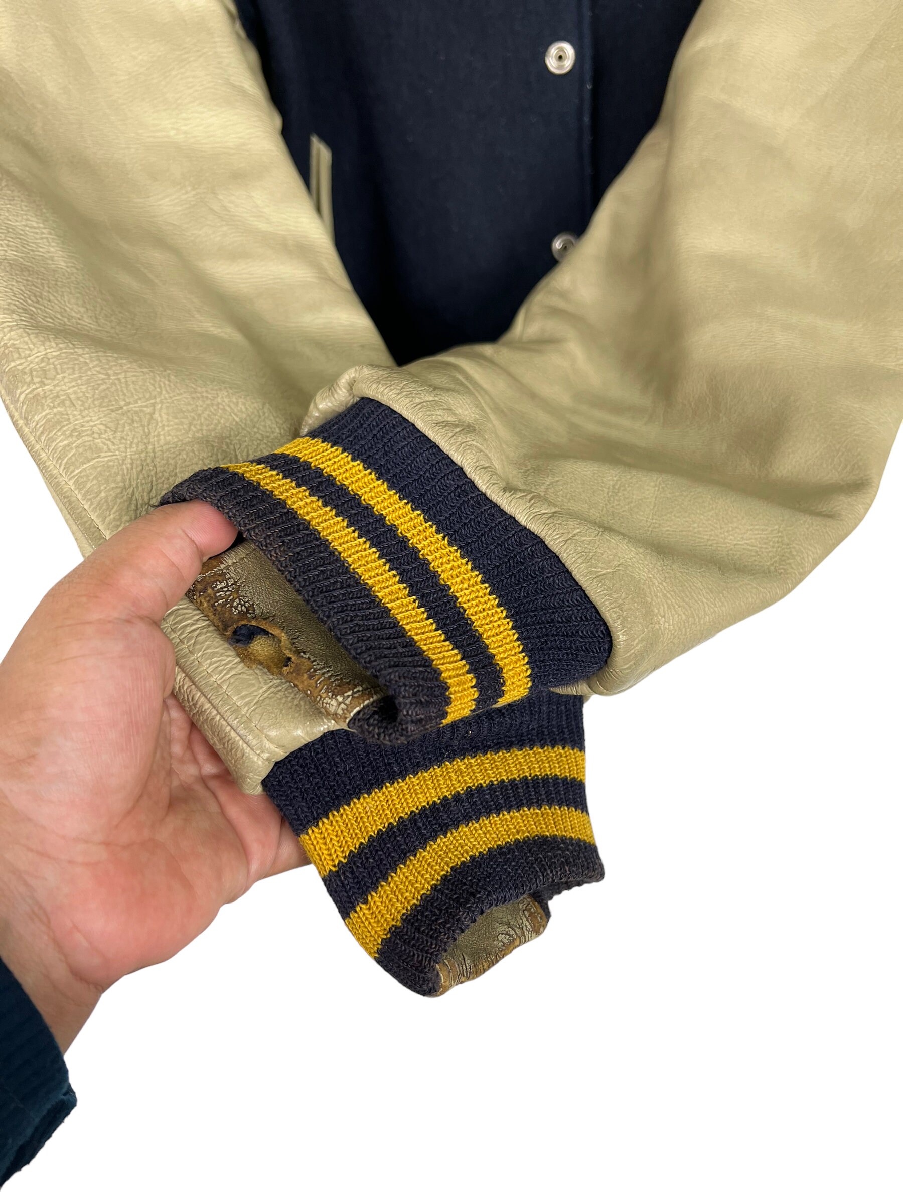 Pick Rare Vintage Golden Bear Varsity Bomber Jacket Made in Pick Rare Vintage Golden Bear Varsity Bomber Jacket Made in