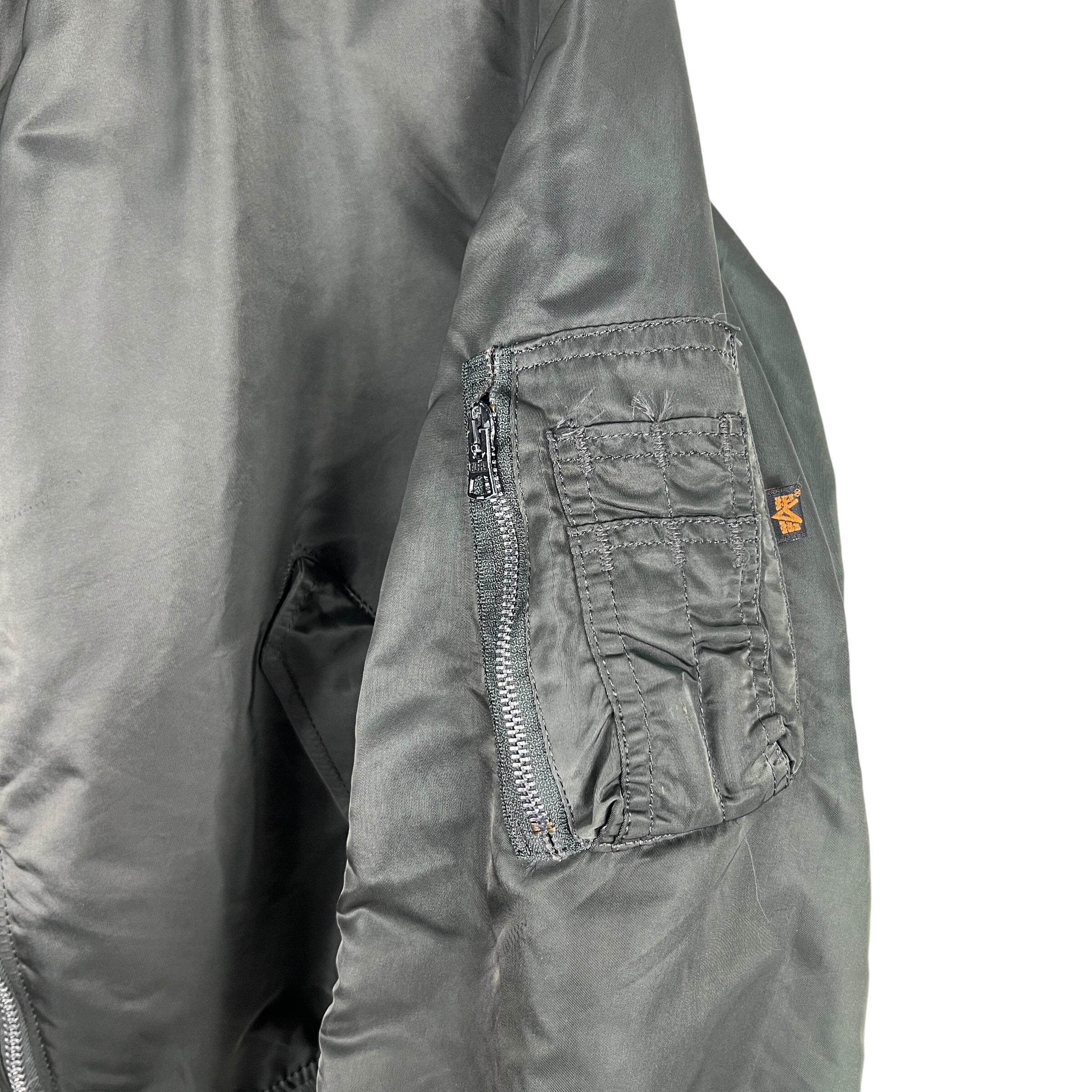 70s 80s Vintage Alpha MA-1 Reversible Bomber Jacket Made in Usa - Etsy