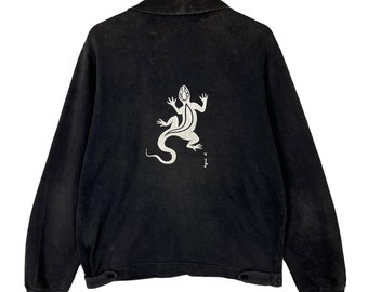 Vintage Agnes B Homme Black Cotton Chore Jacket - Made in France