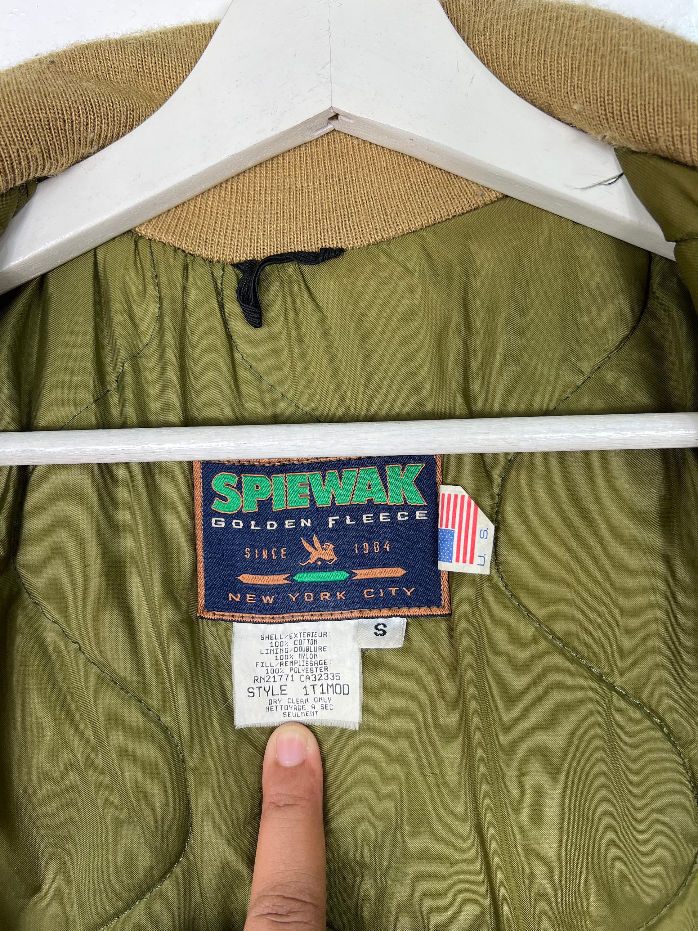 Vintage Spiewak Golden Fleece Bomber N-1 Jacket Made in Usa - Size