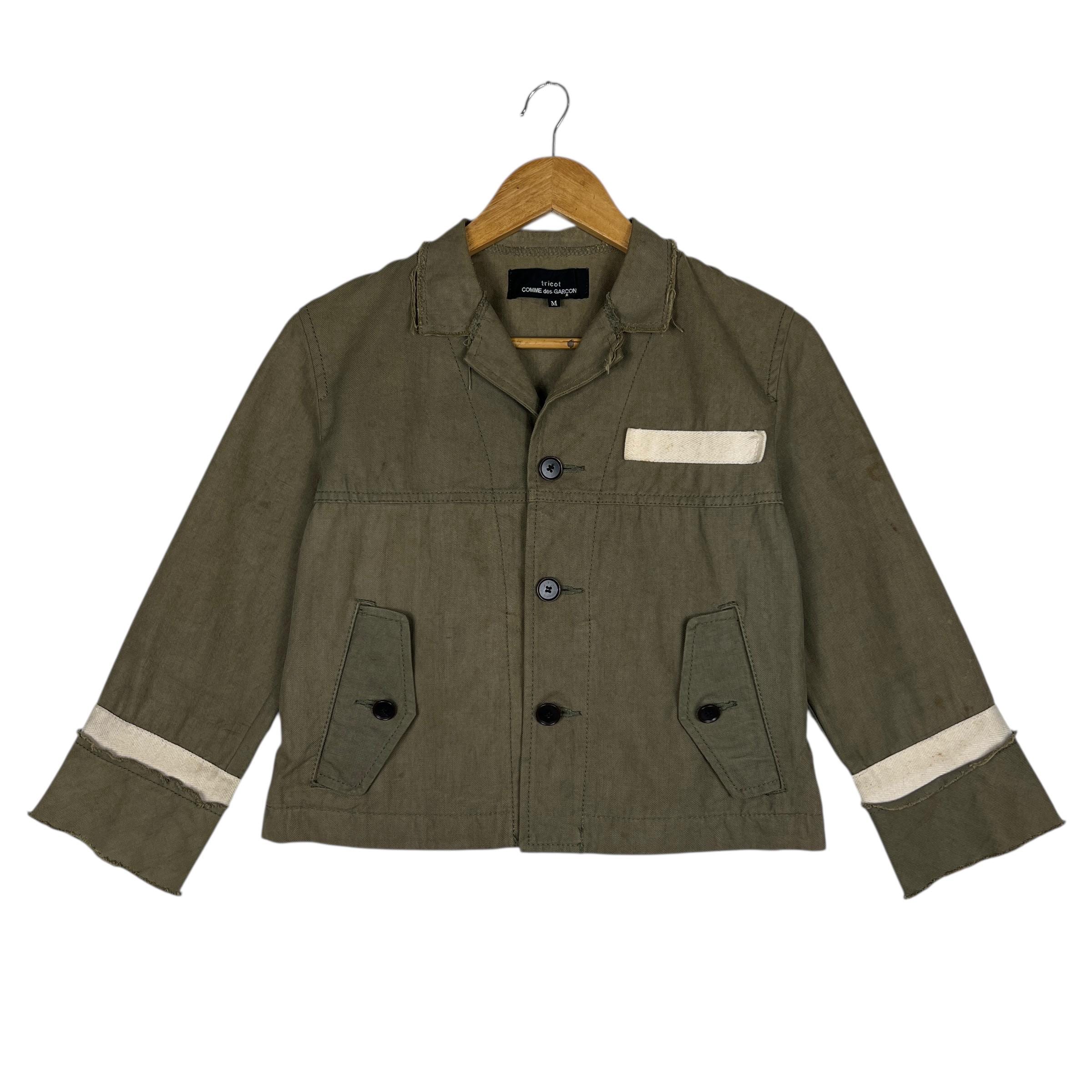 Comme Des Garcons Tricot Remake Rework Crop Top Jacket - Made in